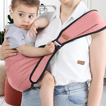 porte bebe rose main maman