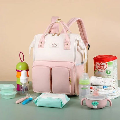 Sac a langer rose blanc affaires bebe