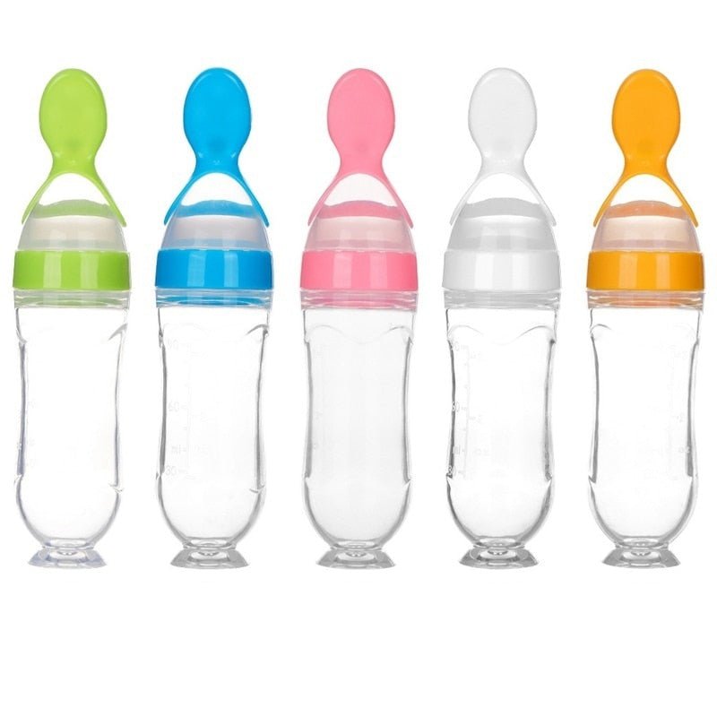 Biberon avec cuillère pour nouveau-né | EasyBottle™ - WorldMomsBabies