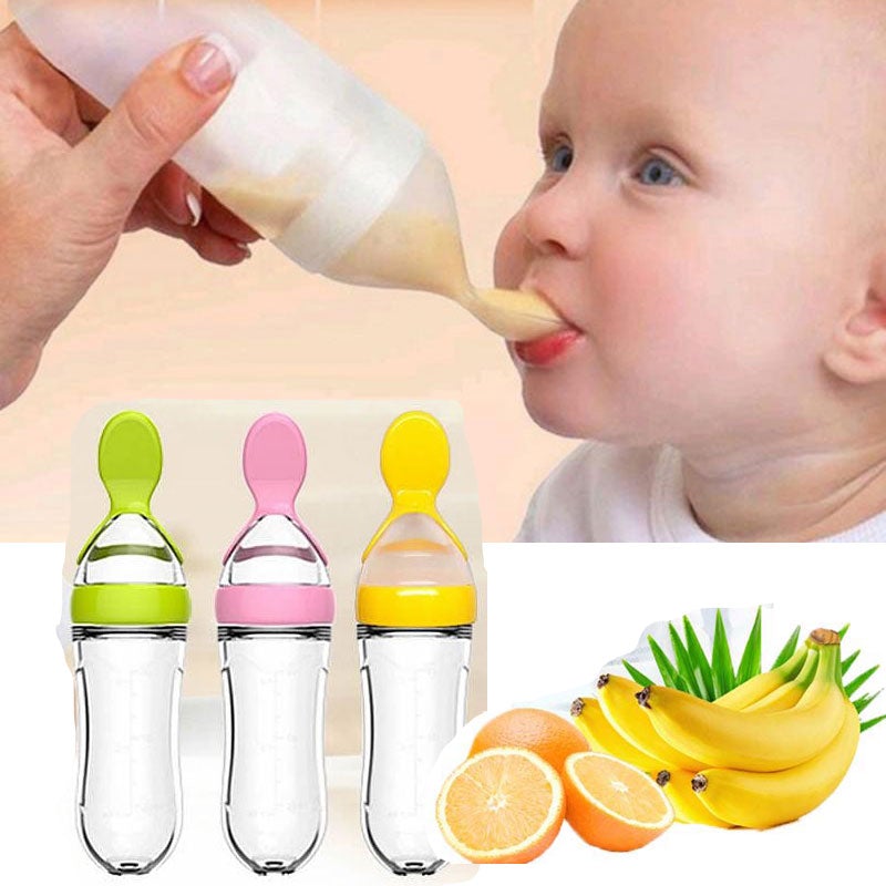 Biberon avec cuillère pour nouveau-né | EasyBottle™ - WorldMomsBabies