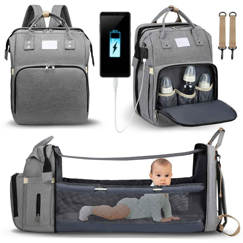 Sac à langer portatif | Berceau de voyage BabyNappy™ - WorldMomsBabies